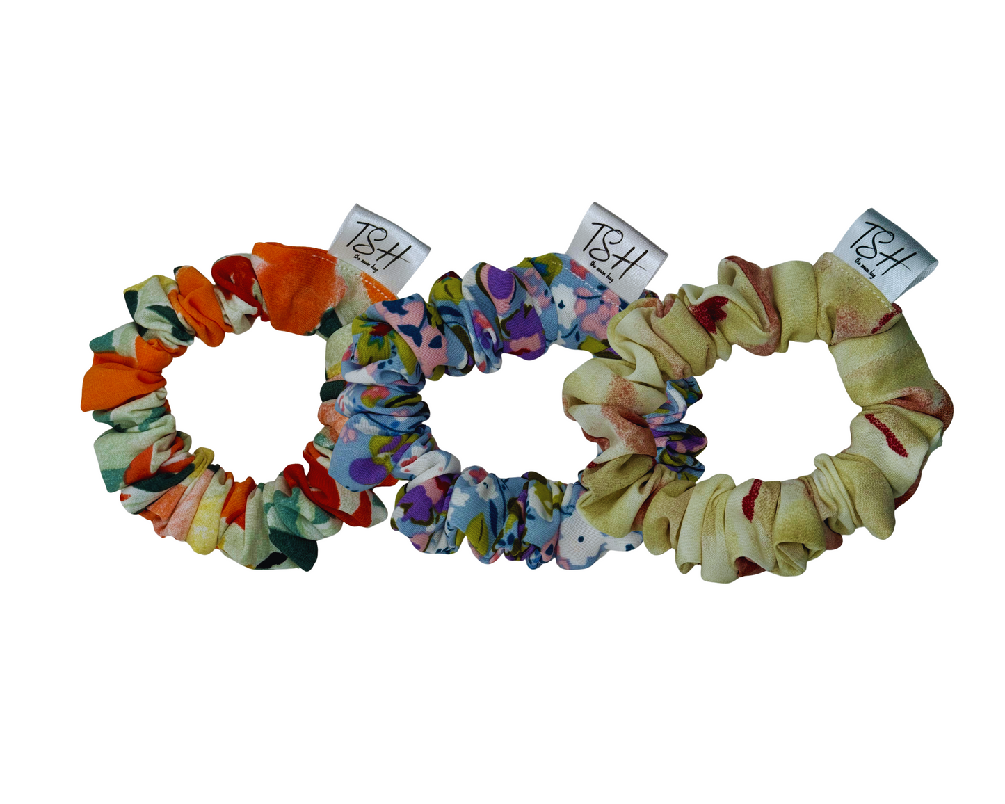 Mandy Florals Scrunchies (Packs)