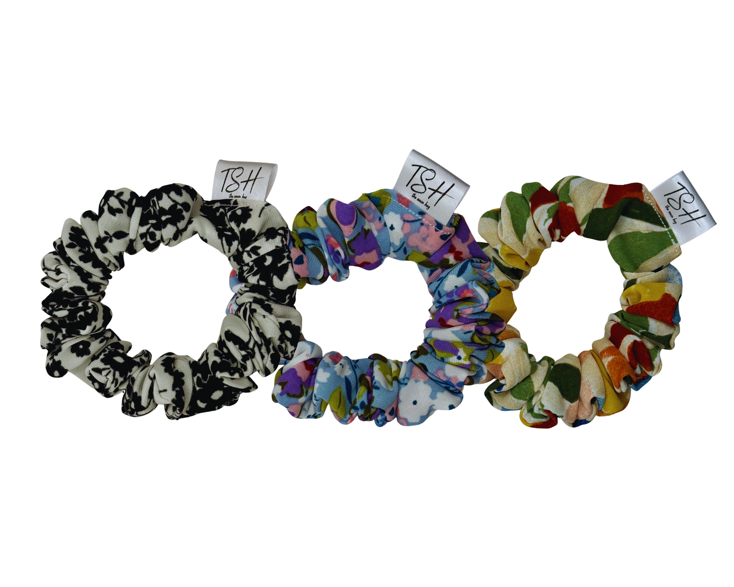 Mandy Florals Scrunchies (Packs)